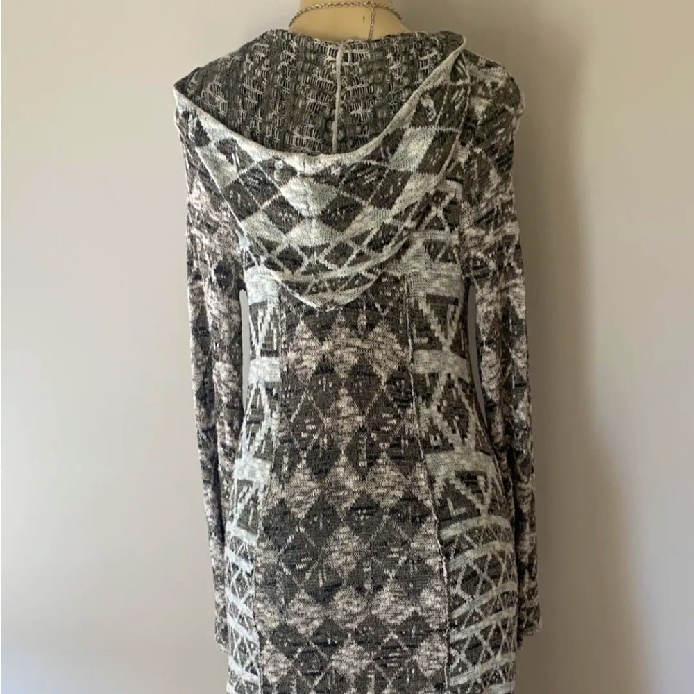 Free People Boho Hooded Long Cardigan